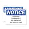 Signmission Propane Flammable No Smoking No Open Flame OSHA Notice Sign, Vinyl Decal, 10in W x 7in L, 2PK OS-2PACK-NS-D-710-L-17889 - alternate 1